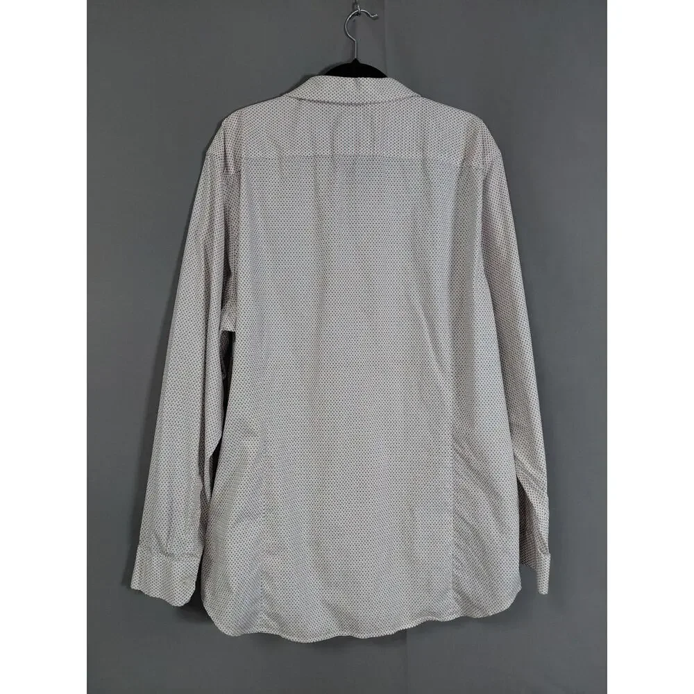 Banana Republic Non-Iron Tailored Slim White Button-Up Shirt Men Size XXL